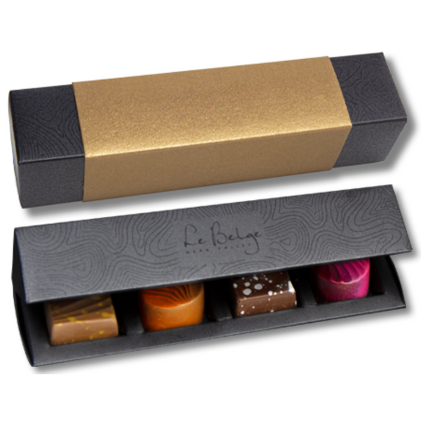 Pearl | Truffle Box with Radiant Truffles | 4pc – Le Belge Chocolatier