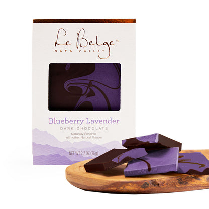 Color Splash | Blueberry Lavender Dark Chocolate | 2.7 oz Bar