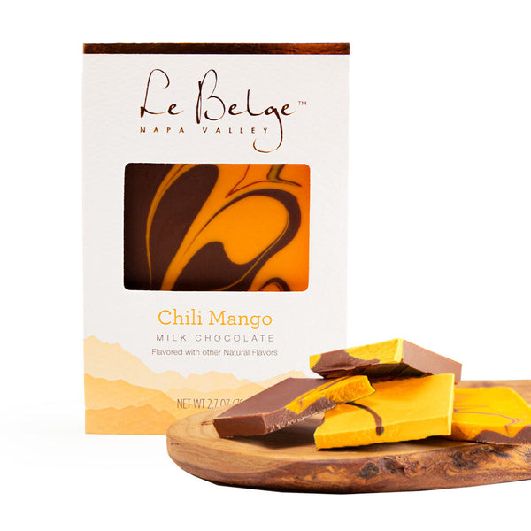 Color Splash | Chili Mango Milk Chocolate | 2.7 oz Bar – Le Belge