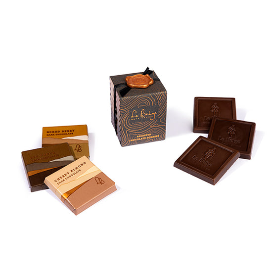 Wine Pairing | Assorted Chocolate Gift Stack | Pairs With Merlot
