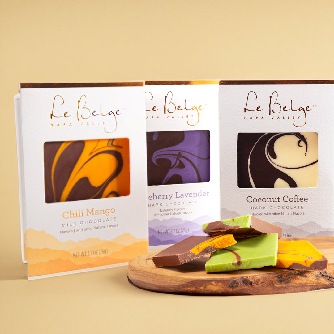 Heritage | Cherry Almond 54% Dark Chocolate Bar – Le Belge Chocolatier